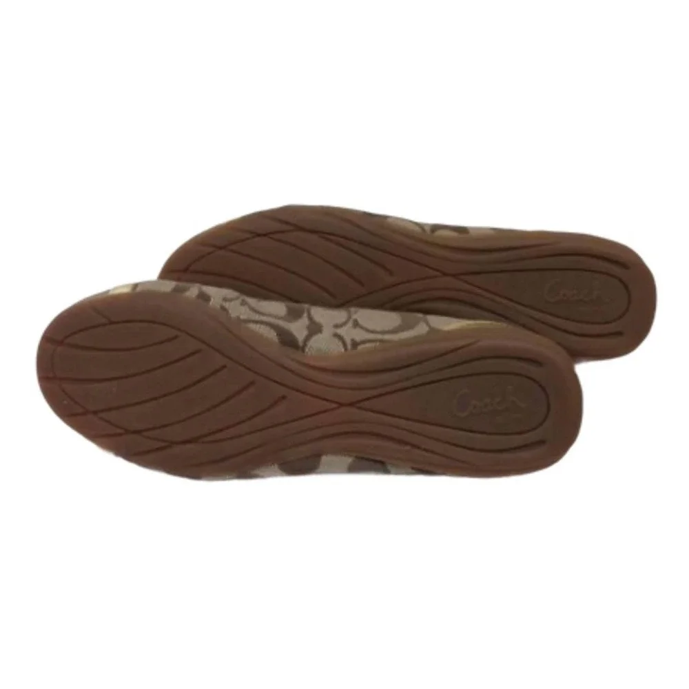 Coach Gold Cecile Ballerina Flats Size 9.5 - Picture 5 of 6